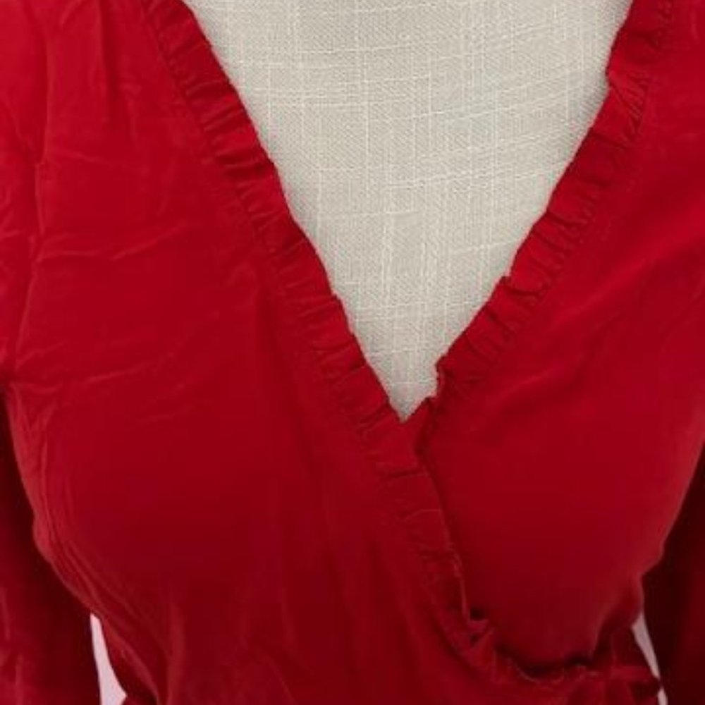 Loft Ruffle Wrap Blouse - Picture 7 of 12